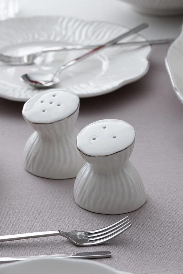 ALİNA GÜMÜŞ 29 PARÇA 6 KİŞİLİK PORSELEN YEMEK TAKIMI