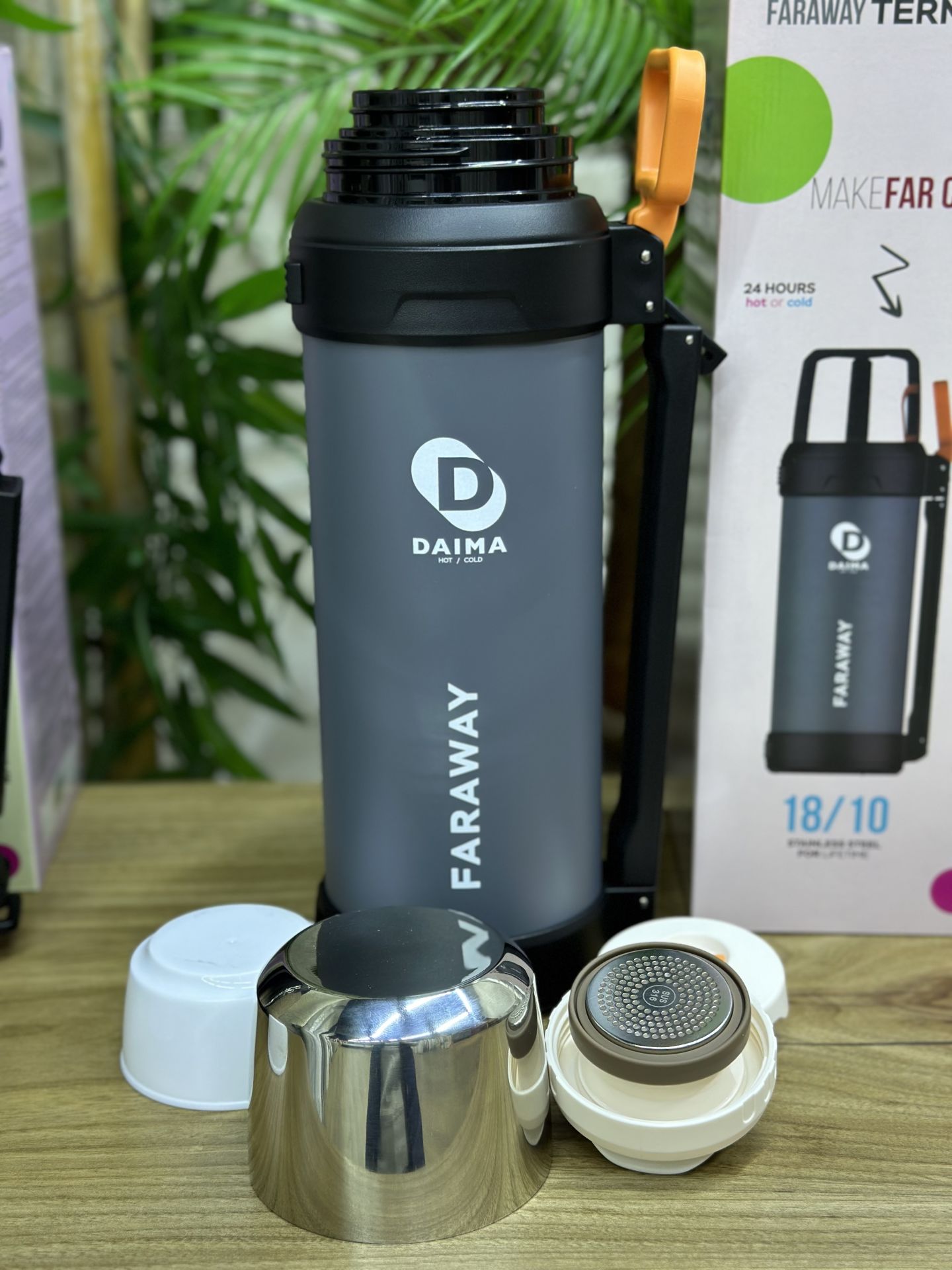 DAIMA FARAWAY 2500ML GRİ TERMOS