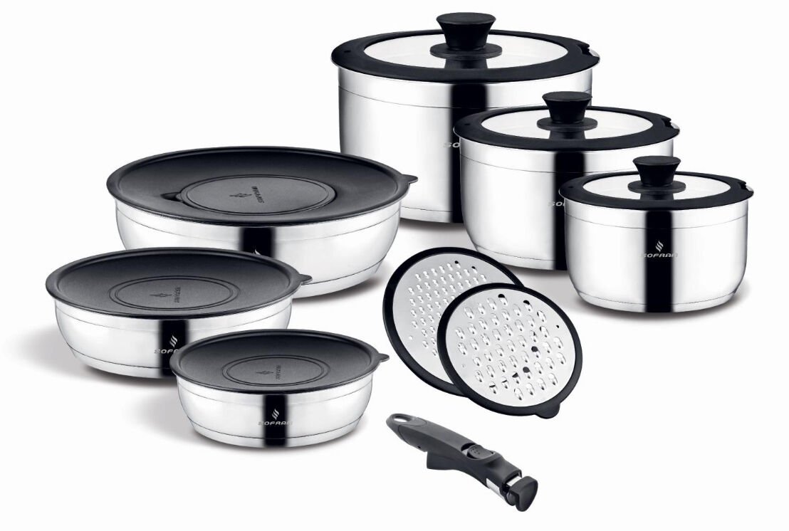 SOFRAM MARİN KOMBİN 16 PARÇA ÇELİK TENCERE SET