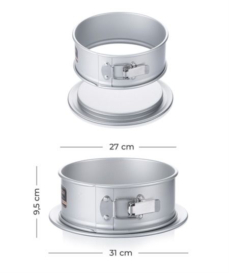 Alüminyum  28cm  kelepçeli   kek kalıbı