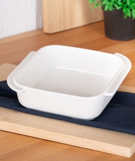 BİANCO PERLA  KARE FIRIN KABI - 19.5 CM