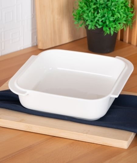 BİANCO PERLA KARE FIRIN KABI  - 24 CM