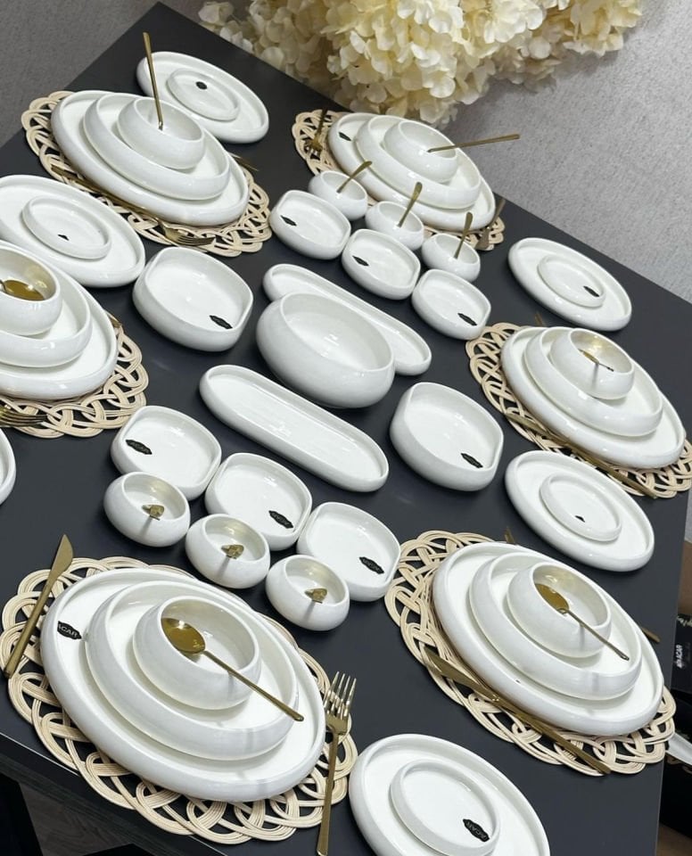 FAVORİ SET BİANCO PERLA 47 PARÇA 6 KİŞİLİK HER ÖĞÜN SET