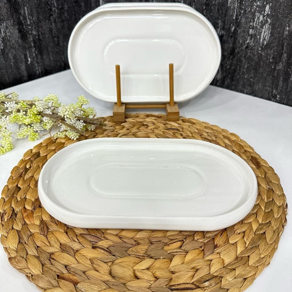 BİANCO PERLA 27CM  OVAL SERVİS