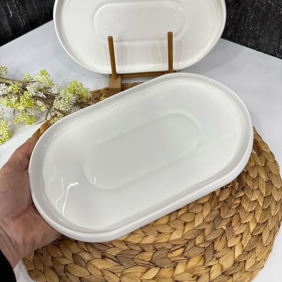 BİANCO PERLA 27CM  OVAL SERVİS