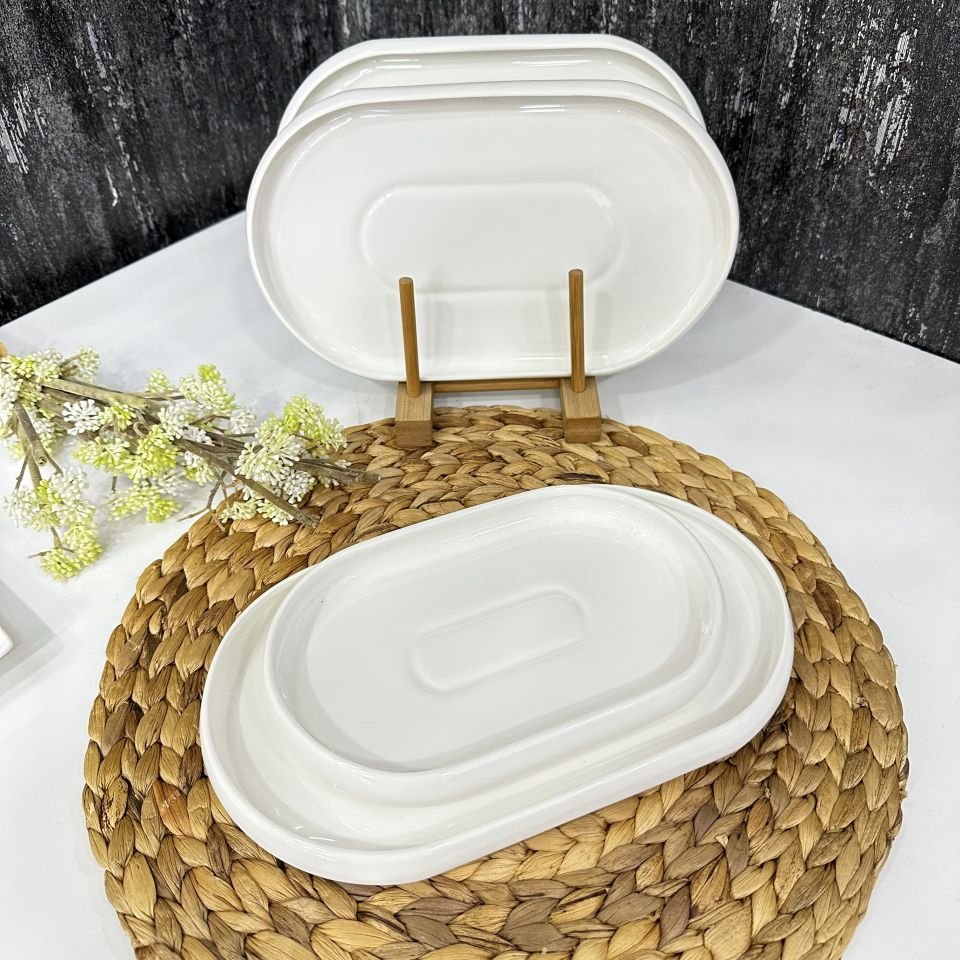 BİANCO PERLA 20CM  OVAL SERVİS