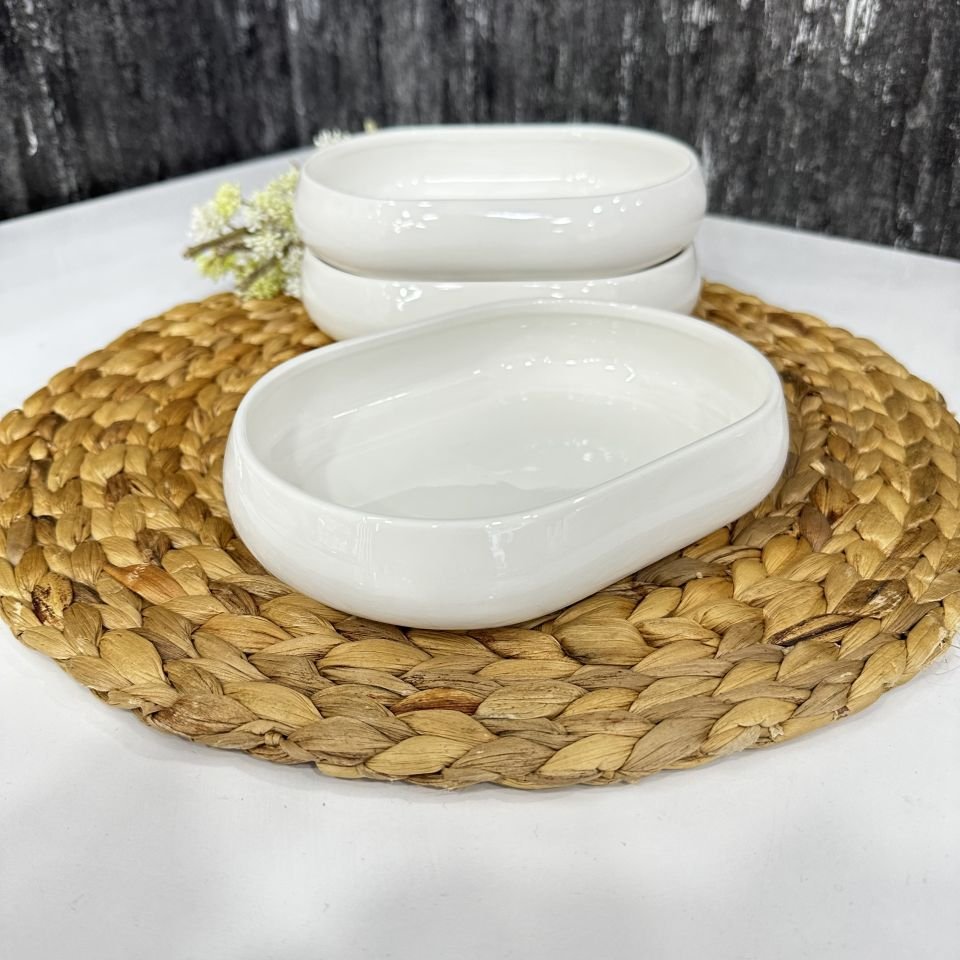 BİANCO PERLA 16.5CM OVAL SERVİS