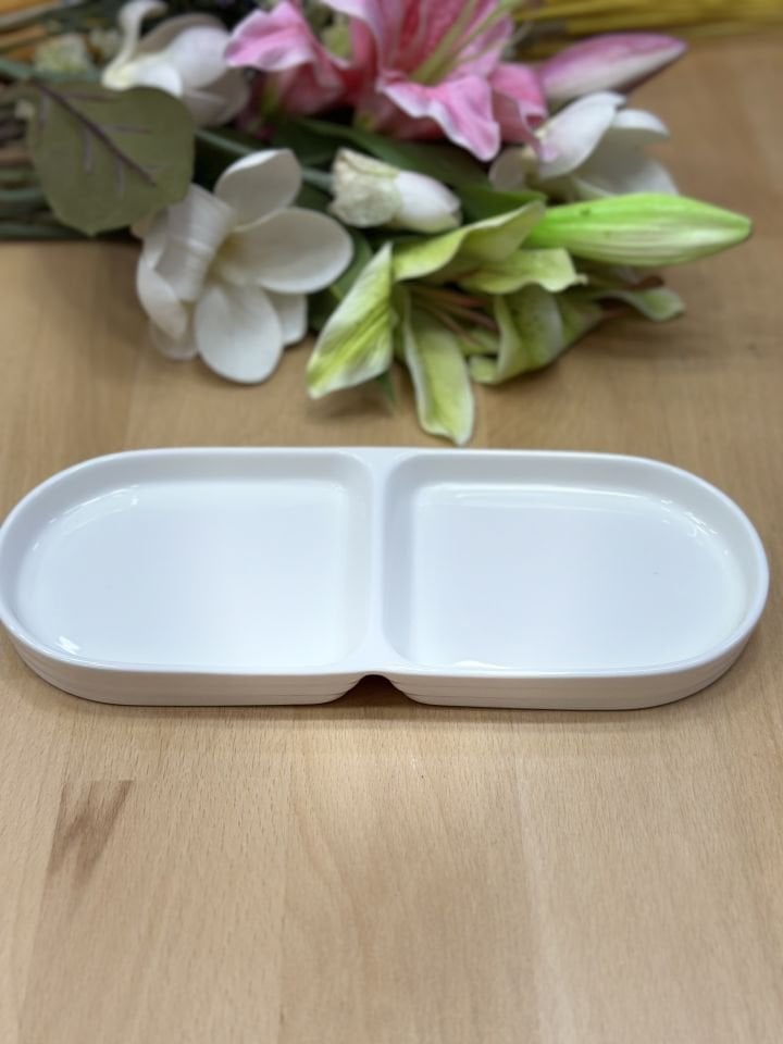 PERLA BÖLMELİ 26CM PORSELEN SERVİS