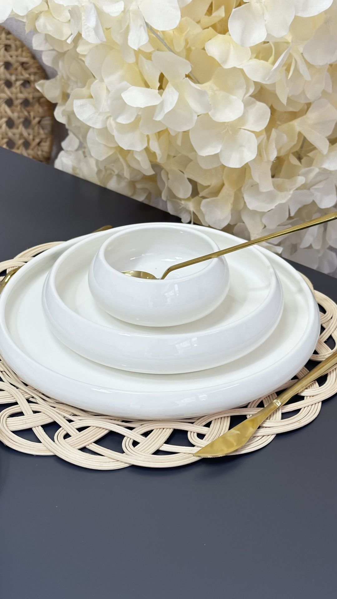 18 PARÇA 6 KİŞİLİK BİANCO PERLA YEMEK TAKIMI