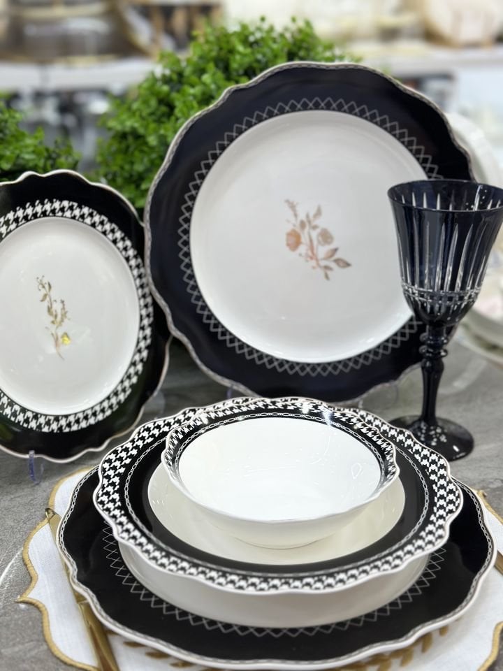 ADENA PORSELEN 6 KİŞİLİK YEMEK TAKIMI