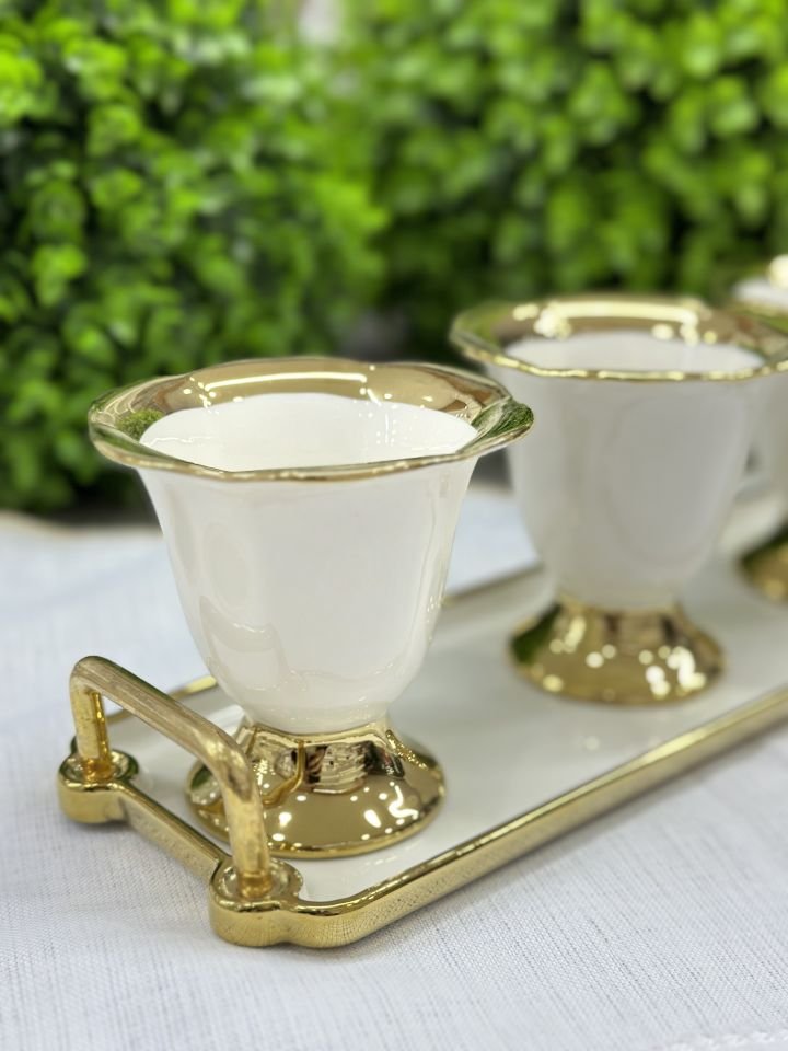 SAFİR PORSELEN GOLD SUNUM KASE