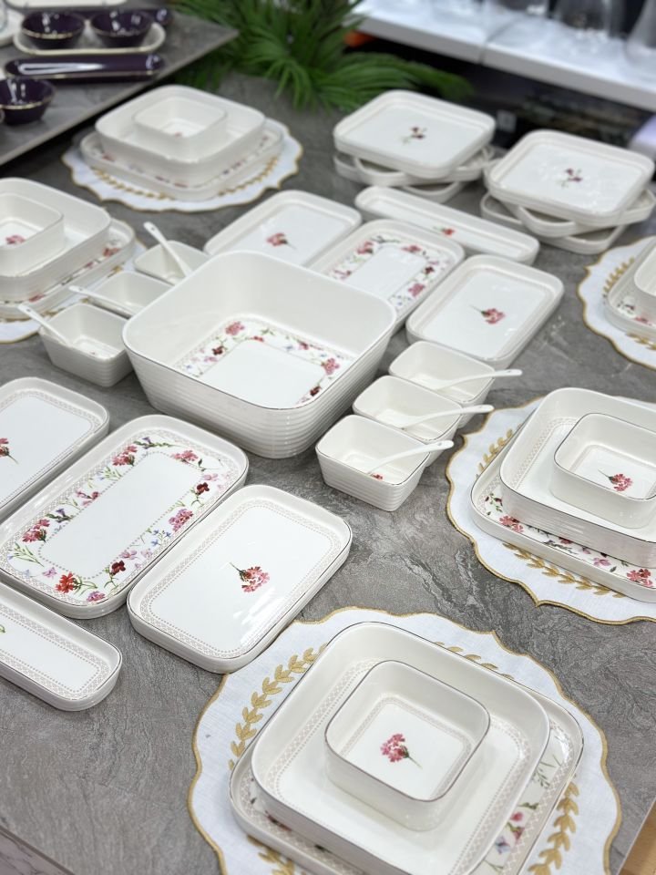 ARİA 45 PARÇA 6 KİŞİLİK HER ÖĞÜN PORSELEN SET