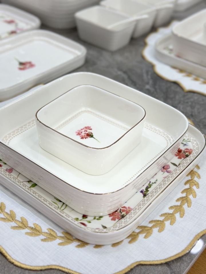 ARİA 45 PARÇA 6 KİŞİLİK HER ÖĞÜN PORSELEN SET