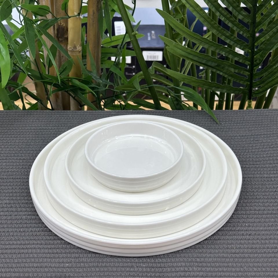 PERLA 28CM YUVARLAK PORSELEN SERVİS
