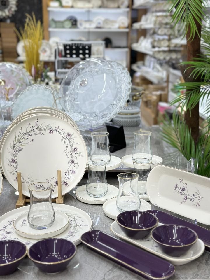 32 PARÇA LAVENDER KAHVALTI TAKIMI
