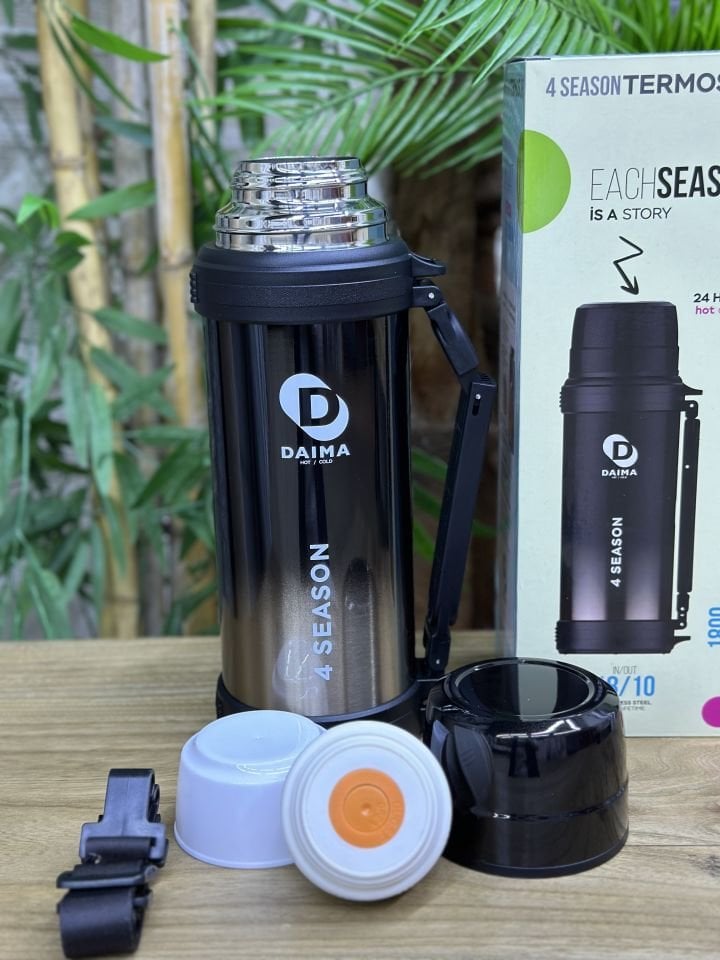 DAIMA 4 SEASON 1800ML SİYAH TERMOS
