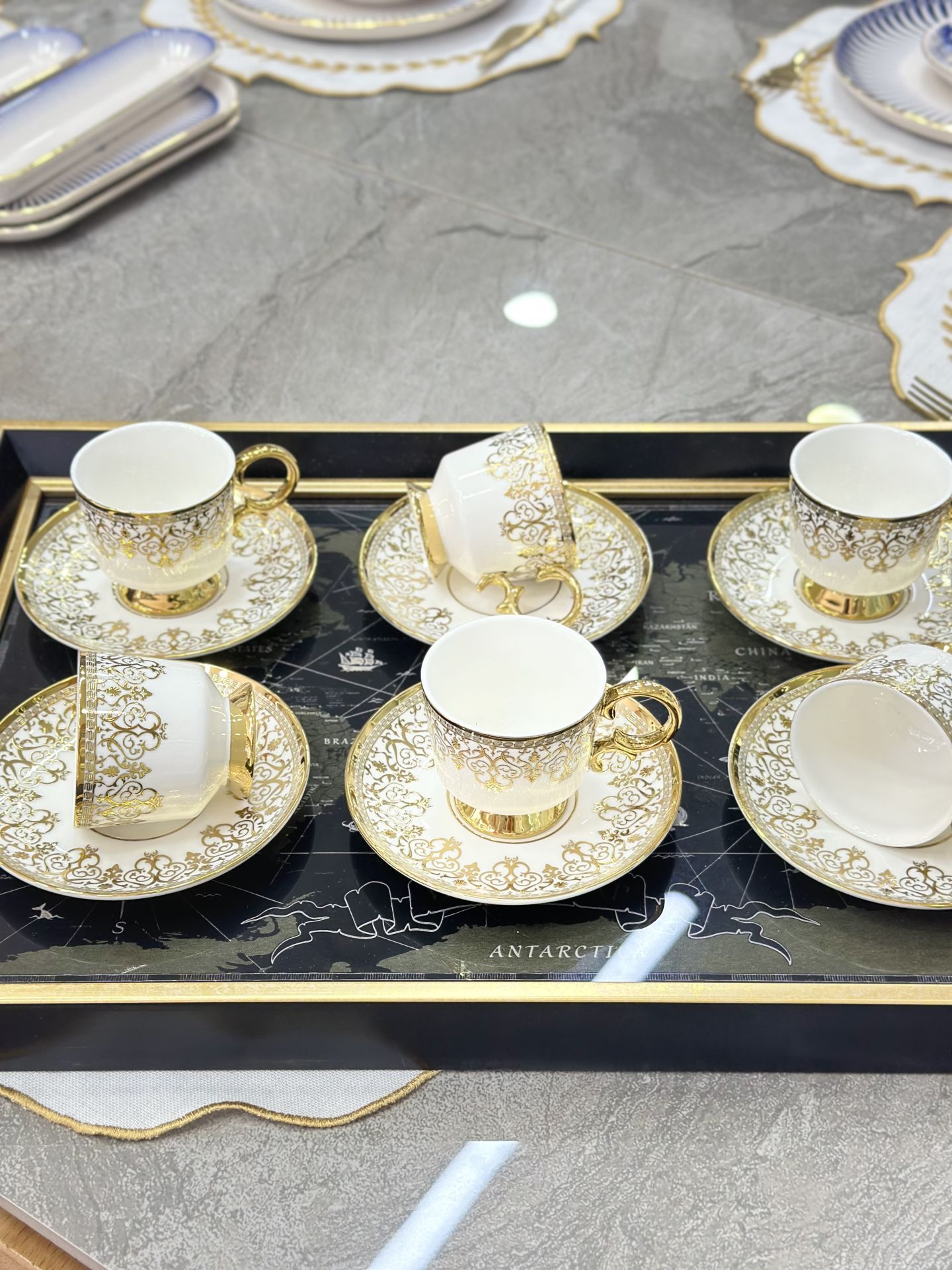 GOLD DETAYLI KAHVE FİNCANI